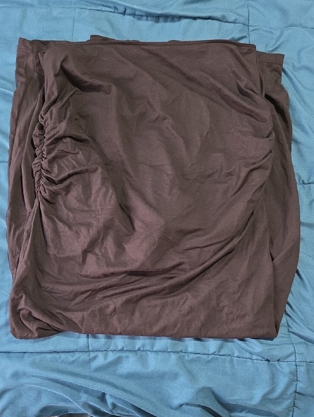 HALARA High Waisted Tummy Control Butt Lifting 2-in-1 Midi Casual Mermaid Skirt - Picture 6 of 7